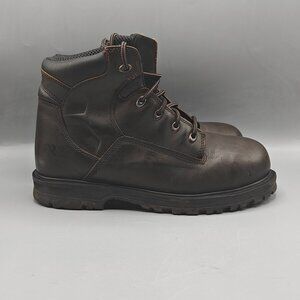 Timberland Pro Boots Mens Size 8M Magnus Steel Toe Work Dark Brown